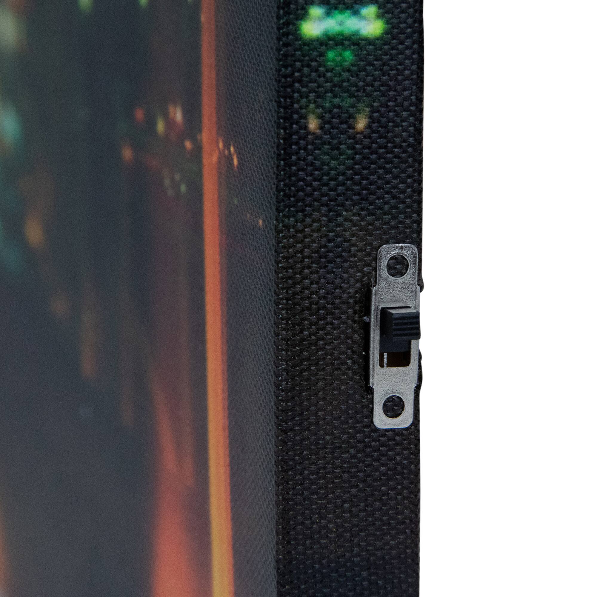 LED Famous Eiffel Tower at Night Canvas Wall Art